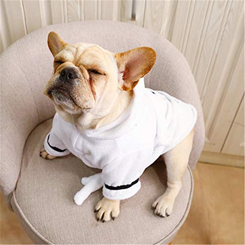 HBHUBO Perro Lindo, Invierno Albornoz Perro, Chihuahua Perro caniche francés Bulldog Schnauzer Salchichas Bometai Perro pequeño Pijamas XS-XXL,XXL