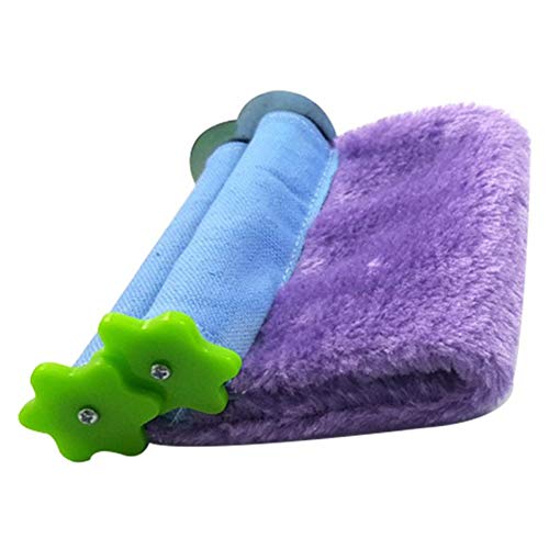 HEELPPO Cama Cobaya Hamaca De Cuy Hamster Accesorios Juguetes para Hamsters Hamacas De Rata para Jaula Hámster Hamaca Guinea Cerdo Hamaca Camas De Conejo para Interiores Purple,L