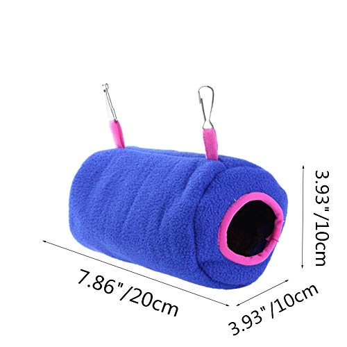 HEELPPO Cama Cobaya Juguetes para Hamsters Hamaca De Cuy Hamster Accesorios Hamaca De Animales Pequeños Hamacas De Rata para Jaula Conejo De La Cama Guinea Cerdo Casa Ardilla Bolsa De Dormir Blue