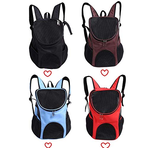 Homieco Mochilas para Perros Gatos, Portador de Viaje Mochila, Bolsa de Transporte para Mascotas Gatos Perros del Peso Hasta 3kg para Viajar/Senderismo/Camping