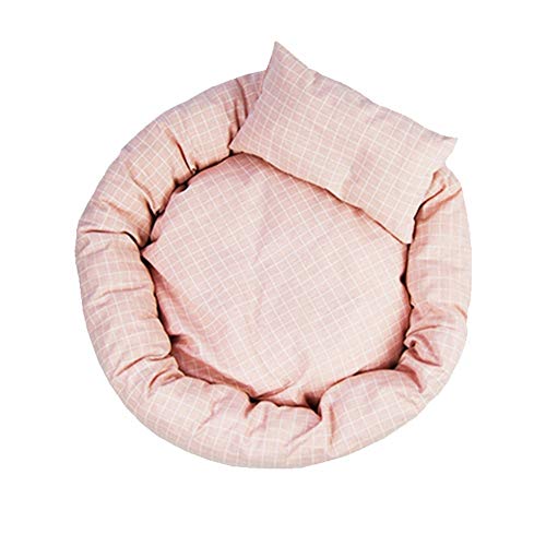 IAOHUO Artículos para Mascotas Kennel Pet Nest Antiadherente para El Cabello Artículos para Perros Cama para Mascotas Diseño Totalmente Desmontable (Color : Pink, Size : L (for 15 kg))