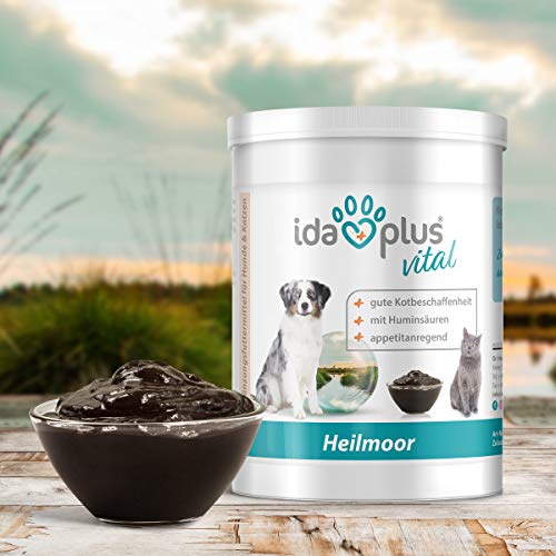 Ida Plus – Musgo curativo 1000 g – Mejora la composición de los excrementos – digestión óptima para el perro – valiosas vitaminas B – para estimular el apetito – con turba natural de la portería alta.