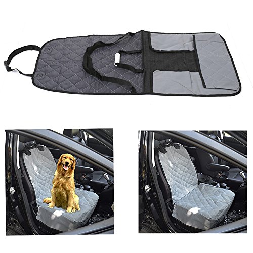 Itian® Fundas Impermeables para Los Asientos del Protector Delantero del Asiento de Coche Cubierta Sencillas de Perro de Mascota (Gris)