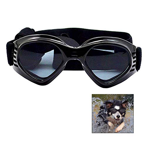 iwobi Gafas de Sol para Perros, Gafas de Sol y Protectoras para Perros pequeños, con protección UV, Impermeables, Cortavientos y con Efecto antivaho para Mascotas pequeñas