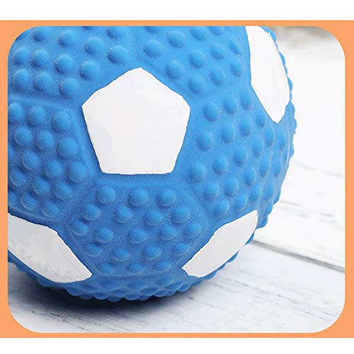 JIA Xing Juguete for Mascotas Dientes Bite-Resistentes del Perro casero Vocal Pelota de Juguete Grandes Cachorros de Perro Cachorros al Aire Libre Interactivo de fútbol. Juguetes para Perros