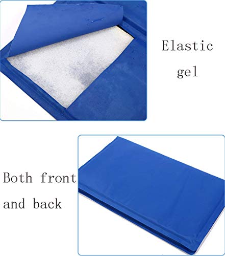 JINQI Perro De Verano Cool Mat Gel De Enfriamiento Eficiente Almohadilla De Hielo Positivo Y Negativo Lavable Impermeable Cama para Mascotas