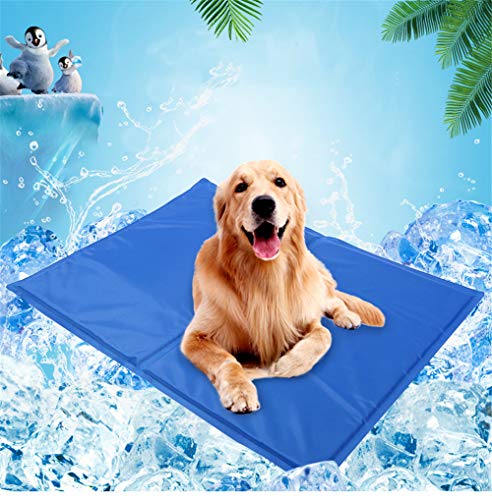 JINQI Perro De Verano Cool Mat Gel De Enfriamiento Eficiente Almohadilla De Hielo Positivo Y Negativo Lavable Impermeable Cama para Mascotas