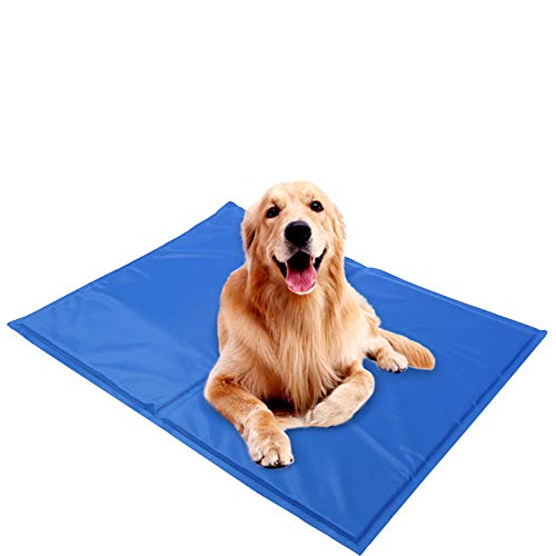 JINQI Perro De Verano Cool Mat Gel De Enfriamiento Eficiente Almohadilla De Hielo Positivo Y Negativo Lavable Impermeable Cama para Mascotas