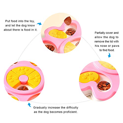 Juguete de comida para perros, rompecabezas inteligente para mascotas, juguetes interactivos, mejora el entrenamiento de IQ para perros, alimentador de juegos, antideslizante