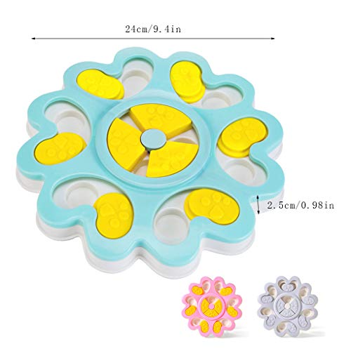Juguete de comida para perros, rompecabezas inteligente para mascotas, juguetes interactivos, mejora el entrenamiento de IQ para perros, alimentador de juegos, antideslizante