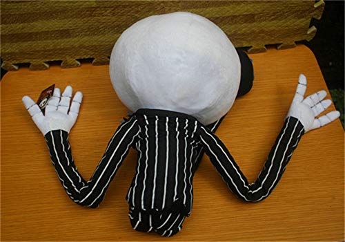 Juguete de felpa, cojín de almohada de peluche suave Tamaño grande La pesadilla antes de Navidad Jack Skeleton Dolls Película Horror de dibujos animados Halloween Niños Amigos Regalo 65cm