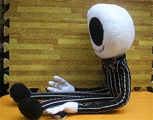 Juguete de felpa, cojín de almohada de peluche suave Tamaño grande La pesadilla antes de Navidad Jack Skeleton Dolls Película Horror de dibujos animados Halloween Niños Amigos Regalo 65cm