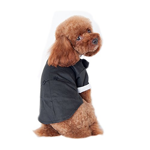 Keysui Mascotas fiesta traje Formal traje ropa abrigo para perros ropa