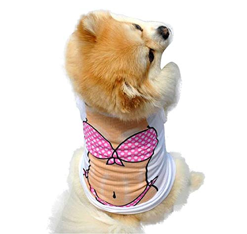 KIRALOVE Disfraz de Bikini Estampado - Calzoncillos - Playa - mar - Perro - XS - Disfraces - Carnaval de Halloween - Idea de Regalo Original