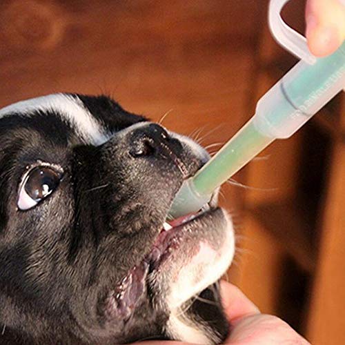 Kuiji alimentador Reutilizable Seguro para medicinas, jeringas de Silicona para Mascotas, dispensador de píldoras, Herramienta de alimentación para Perros, Gatos y Animales