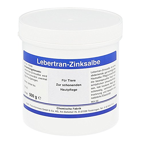 Lebertran - Pomada de zinc para uso veterinario, 500 g