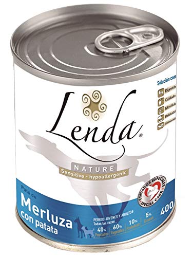 Lenda Nature - Comida húmeda sensitive y hipoalergenic, 400 gr