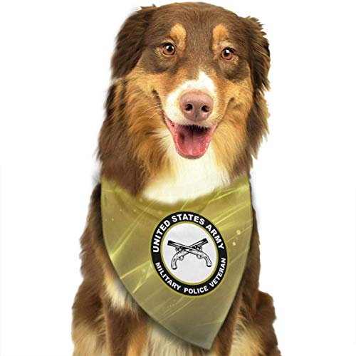 leyhjai US Army Military Police Veteran Classic Cute Bandana Triangle Bibs Bufandas para Mascotas Cat Puppy Dog