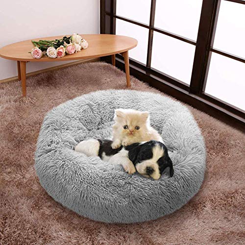 LIYT Gato Cama del Perro Cama mullida Cama del Gato Lavable Cama del Perro Ronda Pequeña Mediana Grande Perro sofá-Cama del Perro Mascota colchón,A,110cm