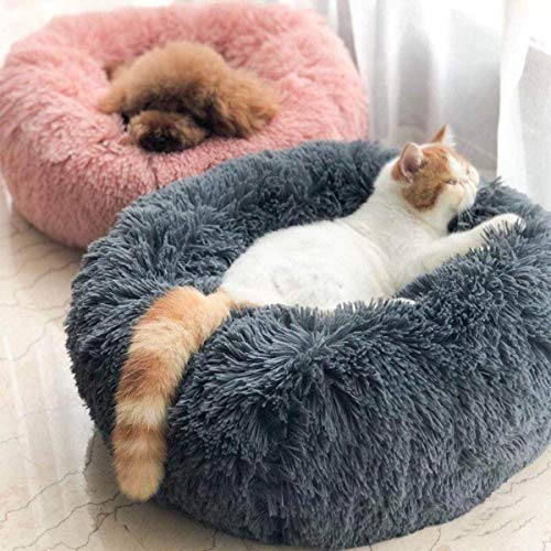 LIYT Gato Cama del Perro Cama mullida Cama del Gato Lavable Cama del Perro Ronda Pequeña Mediana Grande Perro sofá-Cama del Perro Mascota colchón,A,110cm