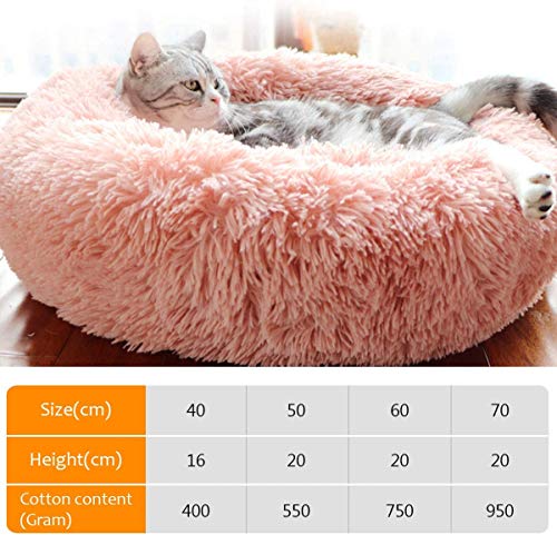 LIYT Gato Cama del Perro Cama mullida Cama del Gato Lavable Cama del Perro Ronda Pequeña Mediana Grande Perro sofá-Cama del Perro Mascota colchón,A,110cm