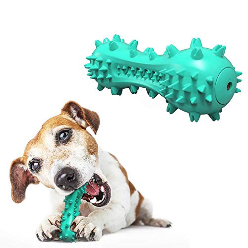 LXB Cepillo de Dientes para Perros Chew para Perros Dental, no tóxico, sin BPA, Juguete de Limpieza de Dientes de Goma Natural para Perros, Juguete para Perros Mascota Palo Molar en Forma de Hueso