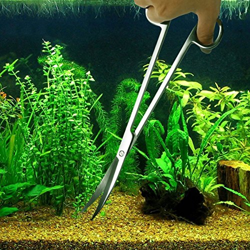 Meiso Aquarium Kit Tool Accesorios acero inoxidable Acuario tanque planta de agua Alicates Tijeras Herramientas Set Fish Starter Kit