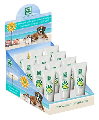 MENFORSAN  Expositor Protector Solar Factor 30  Perros Y Gatos - 12 unid