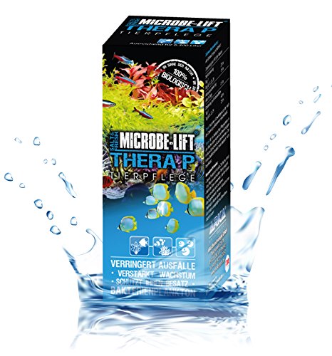 MICROBE-LIFT TheraP - Pescado Cuidado bacterias de Limpieza, Evita Enfermedades, apoya el Crecimiento de Animales, Agua Dulce y Agua de mar, 473 ml