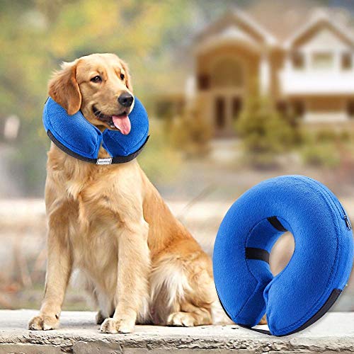 MMWW Collare per animali domestici forniture per animali domestici collare per Cure mediche collare gonfiabile per nuoto collare per cani Pastore tedesco-Buckle_L