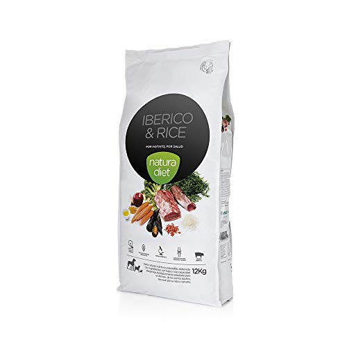 Natura Diet Ibérico & Rice - Comida para Mascotas, 12 kg