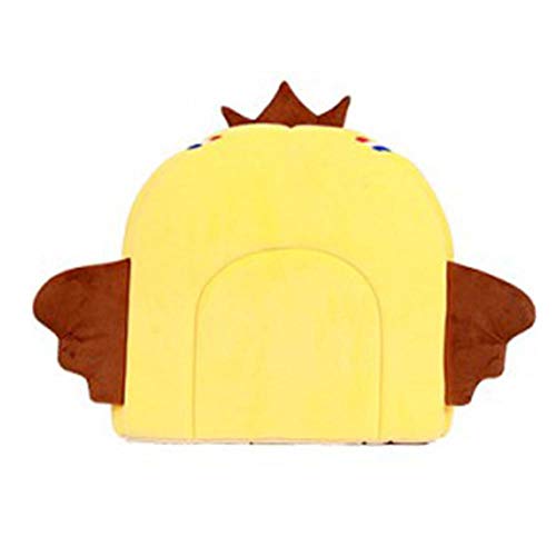 ndmzk Plegable Cálido Nido De Mascotas Multifuncional Casa De Mascotas para Perros Gatos Animales Colchón De Cachemir Bolsa De Cama para Mascotas-Amarillo_L_China