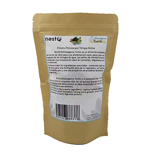 nestQ Pienso Tortugas Comida Tortugas Acuaticas Alimento Tortugas Anfibias Comida Tortuga Flotante Agua 200 Gramos