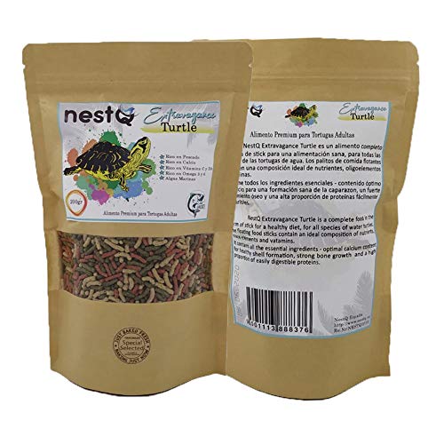 nestQ Pienso Tortugas Comida Tortugas Acuaticas Alimento Tortugas Anfibias Comida Tortuga Flotante Agua 200 Gramos