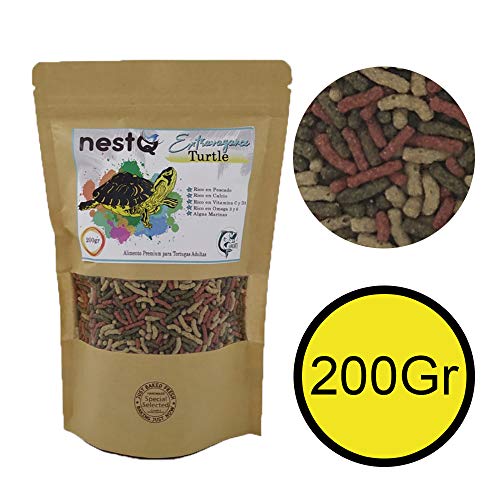 nestQ Pienso Tortugas Comida Tortugas Acuaticas Alimento Tortugas Anfibias Comida Tortuga Flotante Agua 200 Gramos