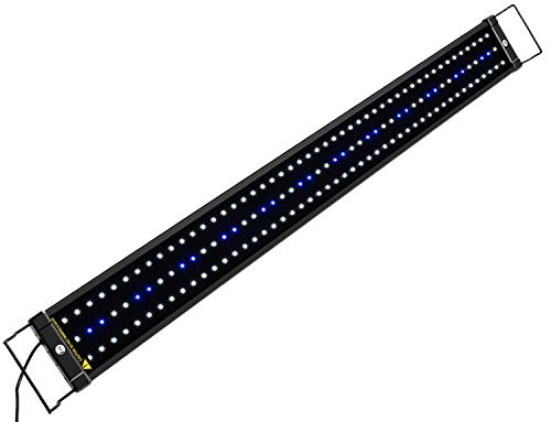 NICREW ClassicLED Luz LED Acuario, Lámpara de Acuario, Iluminación LED para Acuarios Plantados Lámpara LED para Peceras 98-128 cm, 25W, 7000K