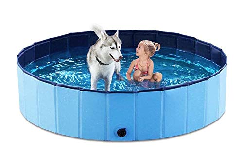 Piscina Extra Grande Mascotas,Piscina para Mascotas Piscina para Perros Mesa de Arena para Gatos Bañera Piscina para niños Plegable Piscina Kimchi Factory Outlet-Red_160X30CM,Piscina para Perros