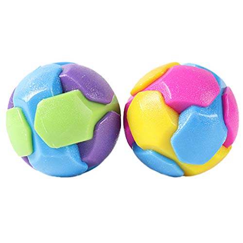 POPETPOP Bola de Perro Masticar Juguete Pelota Hinchable de Goma Juguete Sólido Interactivo Resistente a Mordeduras No Tóxico TPR Material Ambiental para Masticadores Agresivos Y Perros