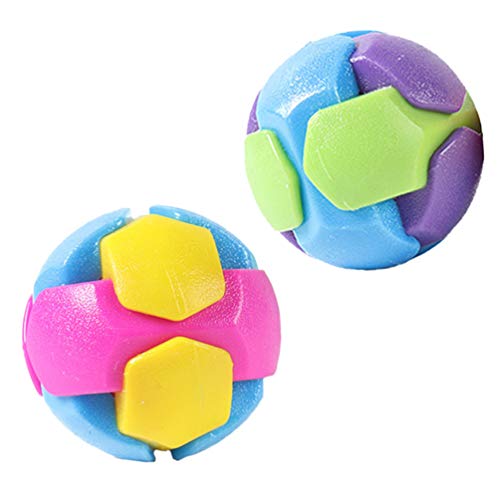 POPETPOP Bola de Perro Masticar Juguete Pelota Hinchable de Goma Juguete Sólido Interactivo Resistente a Mordeduras No Tóxico TPR Material Ambiental para Masticadores Agresivos Y Perros