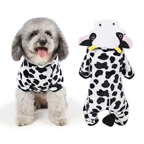 POPETPOP Disfraz de Mascota Perro Traje de Halloween Traje de Vaca lechera Perro Mono de Perro Suministros de Cachorro de Mascota