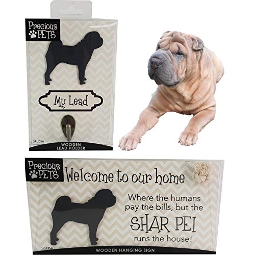 Preciosa placa de perro y gancho de plomo para perro, Sharar PEI, carteles divertidos, regalos de perro mamá, accesorios para perros, cosas de la casa