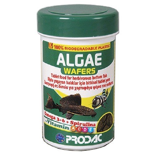 prodac Algae Wafers 250ml, alimento para Peces de Fondo Vegetarianos