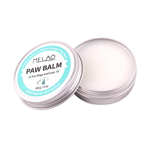 PROTAURI Dog Paw Balm - Hidratante orgánico Natural para la Pata del Perro - Cura y Alivia Las Patas ásperas, agrietadas, irritadas y secas de su Perro causadas por hiperqueratosis - 2 onzas