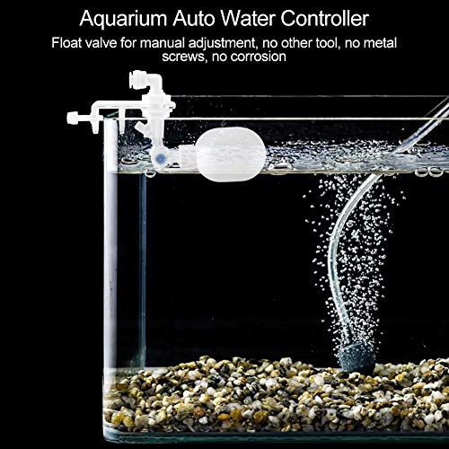 Pssopp Llenador de Agua automático, Controlador no eléctrico de Nivel de Agua Sistema de llenado automático Válvula de Flotador Ajustable Montaje para Acuario