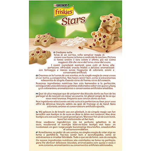 Purina Friskies Stars Galletas de perro con queso y ternera, 320 gr