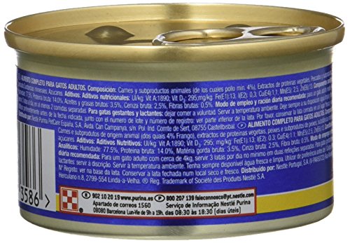 Purina Gourmet Diamant Finas Lonchas comida para gatos Carnes Asadas Pollo 24 x 85 g