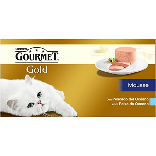 Purina Gourmet Gold - Mousse con Pescado del Océano, 1 Paquete Surtido de 8 x 85 gr - Total: 680 gr