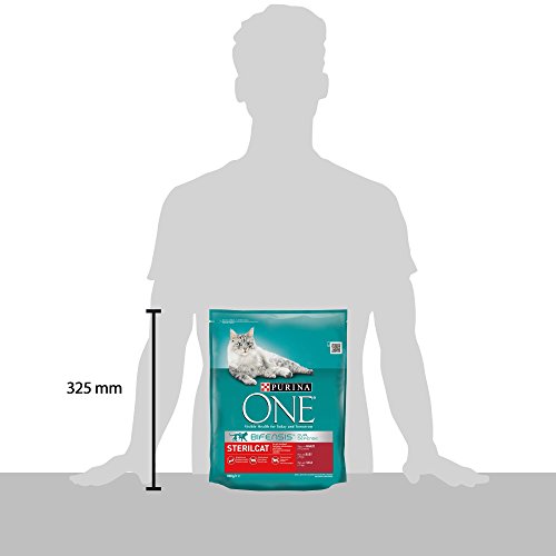 PURINA ONE Bifensis Pienso para Gatos Esterilizados Buey y Trigo 8 x 800 g