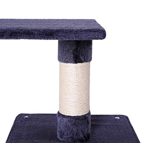 Rascador para gatos Árbol escalador arañar Juguete para Mascotas (gris)