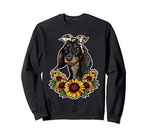 Regalo Para El Perro Decoración De Girasoles Dachshund Sudadera